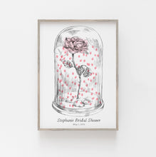 Beauty and the Beast Guest Book, Fairytale Wedding, Thumbprint Guestbook, Guest Book, Bridal Shower, Disney Guestbook, Wedding Sign-in,