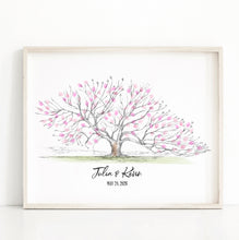 Wedding Guestbook Alternative Cherry Blossom, Cherry Tree, Guests Signatures, Print, Guestbook, Bridal Shower