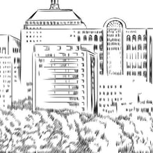 Boston Skyline View 2 Guestbook Print, Guest Book, Bridal Shower, Wedding, Custom, Alternative, Wedding Sign-in (8 x 10 - 24 x 36)