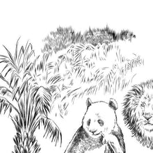 Zoo Themed Birthday Party Guestbook Print, Guest Book, Bridal Shower, Birthday, Custom, Alternative, Jungle Animals (8 x 10 - 24 x 36)