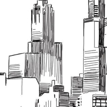 Chicago Skyline Guestbook Print, Beach, Guest Book, NYC, Bridal Shower, Wedding, Custom, Alternative, Baby Shower, Family Reunion, FREE PEN!