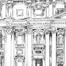 Vatican Guestbook Print, Catholic Guest Book, Religious, Bridal Shower, Wedding, Custom, Alternative, Wedding Sign-in (8 x 10 - 24 x 36)