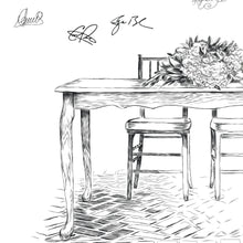 Rustic Wedding Guest Book Alternative: Personalized Table Print