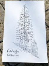 Pine Tree Wedding Guest Book Alternative: Rustic Boho Sign-in