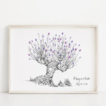 Willow Tree Wedding Guest Book: Fingerprint Thumbprint Art