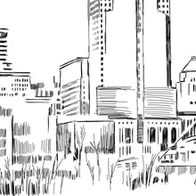 Welcome to Cleveland Wedding Sign: Hand-Drawn Archival Print