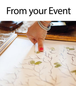 Sugar Maple Fingerprint Tree Guest Book: Boho Wedding Alternative