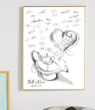 Aladdin Lantern Guestbook Print: Fairytale Wedding Sign-in