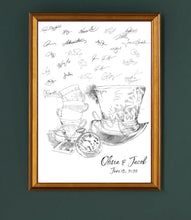 Guest Book Ideas Alice in Wonderland, Wedding Guest Book, Fairytale Wedding, Guestbook ideas, Sign-in, Quinceanera, Unique Guest Book