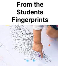 Teacher Gift Apple Tree Fingerprint Guest Book, Thumbprint Tree, Class Gift, End of Year Gift, Fingerprint Gift for Teacher, Guest Book idea