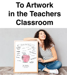 Teacher Gift Guitar Guest Book, Music Teacher Gift, Best Teacher Ever, Teacher Gift Idea, End of School Gift, Teacher Appreciation