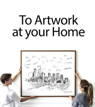 Chicago Wedding Guest Book Alternative: Skyline Signature Print