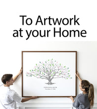 Mardi Gras Tree Guest Book Alternative: Signature Low Oak Print