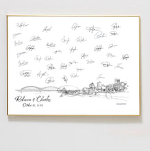 Alternative Guest Book Memphis Skyline, Wedding Guestbook, Guest Book Alternative, Custom, Guest Book ideas, Wedding Sign-in, Unique