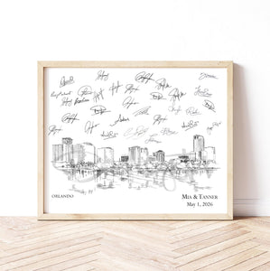Orlando Wedding Guest Book Custom Guestbook Ideas, Alternative Guest Book Sign-In, Unique Guest Book, Retirement Gift