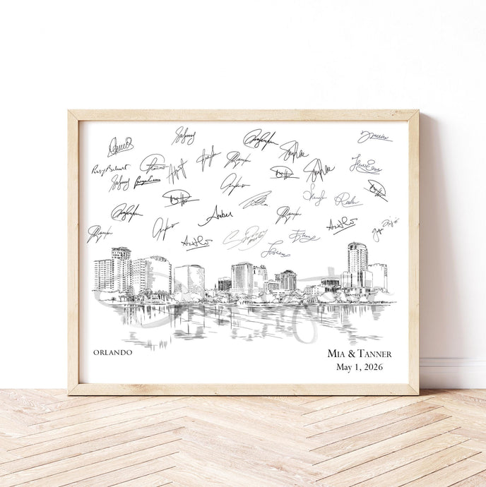 Orlando Wedding Guest Book Custom Guestbook Ideas, Alternative Guest Book Sign-In, Unique Guest Book, Retirement Gift