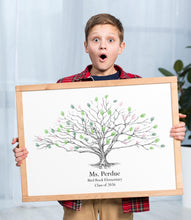 Teacher Gift Fingerprint Tree of Students, Thumbprint Tree, Class Gift to Teacher, End of Year Gift, Principle Gift, Teacher Gift Idea