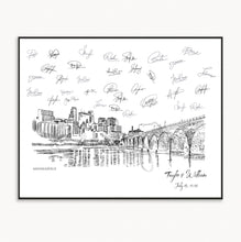 Minneapolis Skyline Guestbook, Wedding Guest Book, Custom, Wedding, Alternative Guest Book, Custom Guestbook, Wedding Sign