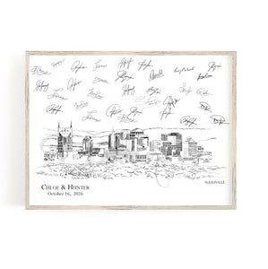 Nashville Wedding Guestbook, Unique Guest Book, Custom Guestbook, Alternative Guest Book, Wedding Sign-in, Guest Book ideas