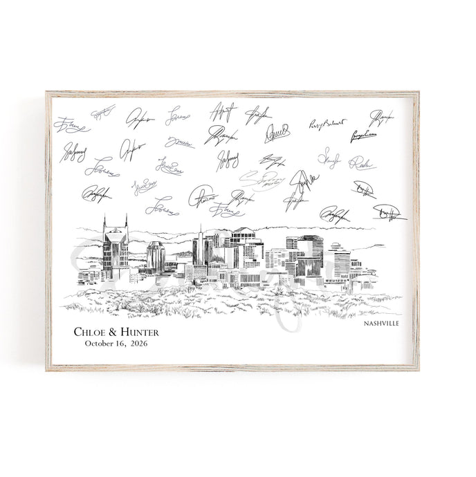Nashville Wedding Guestbook, Unique Guest Book, Custom Guestbook, Alternative Guest Book, Wedding Sign-in, Guest Book ideas