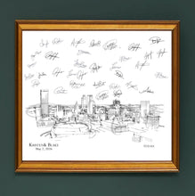 Tulsa Wedding Guest Book Custom Guestbook Alternative Wedding Sign-in Guest Book idea, Oklahoma Wedding, Retirement Gift
