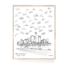 Detroit Wedding Guest Book Custom Alternative Guestbook Ideas Wedding Unique Guest Book Wedding Sign-in, Retirement Gift