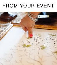 Pine Tree Thumbprint Guest Book Alternative: Rustic Wedding Print