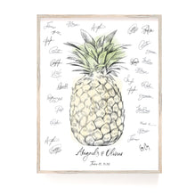Pineapple Guest Book Hawaiian Wedding Custom Guestbook Birthday Unique Guestbook Personalized Tropical Theme