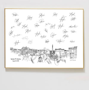 Las Vegas Wedding Guest Book: Skyline Signature Keepsake