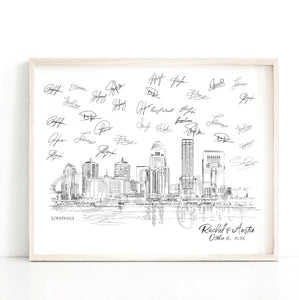 Louisville Wedding Guestbook, Unique Guest Book, Kentucky, Bridal Shower, Guest Book Ideas, Custom Guestbook Alternative, Wedding Sign-in