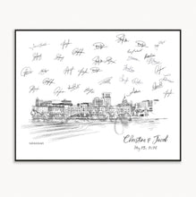 Wedding Guestbook Savannah Guest Book, Bridal Shower Savannah, Custom Guestbook Alternative Guest Book, Wedding Sign-in, Skyline Guestbook