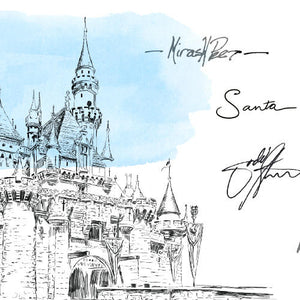 Disneyland Castle Bar Mitzvah Alternative Guest Book, Sweet 16 Guestbook Print, Guest Book, Fairytale, Birthday Disney themed, Alternative Sign-in, FREE PEN! - Darlington Guestbooks