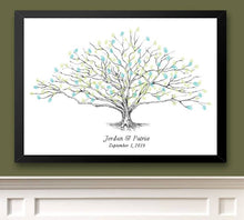Wedding Guest Book Alternative, Thumbprint Tree, Low Oak, Fingerprint Guestbook, Bridal Shower, Family Reunion, Wedding, Rustic, Baby Shower