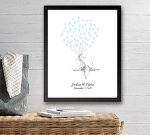 Starfish Thumbprint Balloon Alternative Wedding Guest Book Print, Guestbook, Wedding, Bridal Shower, Beach Themed, Birthday Party, Family Reunion - Darlington Guestbooks