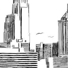 Philadelphia Watercolor Skyline Guestbook Print, Guest Book, Bridal Shower, Wedding, Custom, Alternative Guest Book, Wedding Sign-in