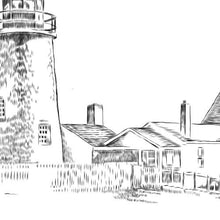 Pemaquid Lighthouse Guestbook Print, Guest Book, Bridal Shower, Maine Wedding, Alternative GuestBook,  Sign-in (8 x 10 - 24 x 36) - Darlington Guestbooks