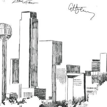 Dallas Skyline Guestbook Print, Guest Book, Bridal Shower, Wedding, Custom, Alternative Guest Book, Wedding Sign-in (8 x 10 - 24 x 36) - Darlington Guestbooks
