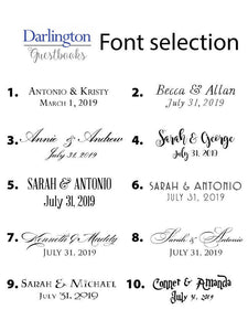 Starfish Thumbprint Balloon Alternative Wedding Guest Book Print, Guestbook, Wedding, Bridal Shower, Beach Themed, Birthday Party, Family Reunion - Darlington Guestbooks