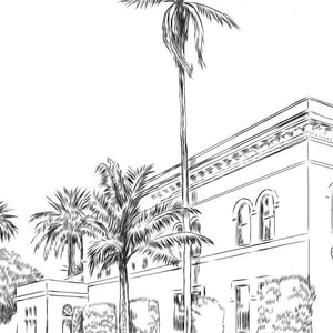 Santa Barbara Club Guestbook Print, Guest Book, Bridal Shower, Wedding, Custom, Alternative, Baby Shower, Family Reunion  (8 x 10 - 24 x 36) - Darlington Guestbooks