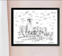 Lexington Skyline Guestbook Print, Guest Book, Kentucky, Birthday Party, Reunion, Housewarming, Custom, Alternative, Wedding Sign-in - Darlington Guestbooks