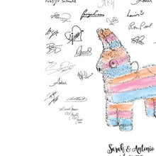 Piñata Guestbook Print, Guest Book, Mexican themed party, Wedding, Birthday, Mexico, Bridal Shower,  Family Reunion Alternative Sign-in - Darlington Guestbooks