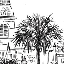 Key West Skyline Guestbook Print, Beach, Guest Book, Bridal Shower, Wedding, Custom, Alternative, Baby Shower, Family Reunion, Birthday - Darlington Guestbooks