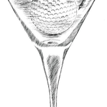 Golf Themed, Martini Glass Guestbook Print, Guest Book, Bridal Shower, Birthday, Wedding, Custom, Alternative Guest Book (8 x 10 - 24 x 36) - Darlington Guestbooks