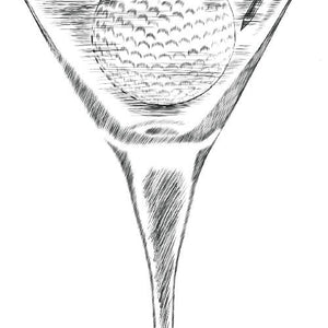 Golf Themed, Martini Glass Guestbook Print, Guest Book, Bridal Shower, Birthday, Wedding, Custom, Alternative Guest Book (8 x 10 - 24 x 36) - Darlington Guestbooks