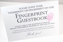 Wedding Guest Book Elm Tree Thumbprint Print, Fingerprint Guestbook, Rustic Wedding, Bridal Shower, Family Reunion, Alternative, Baby Shower