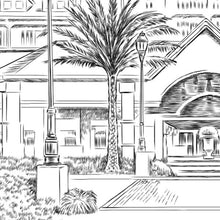 Grand Floridian Guestbook Print, Florida Guest Book, Bridal Shower, Wedding, Custom, Alternative, Baby Shower, Family Reunion, FREE PEN - Darlington Guestbooks