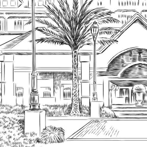 Grand Floridian Guestbook Print, Florida Guest Book, Bridal Shower, Wedding, Custom, Alternative, Baby Shower, Family Reunion, FREE PEN - Darlington Guestbooks