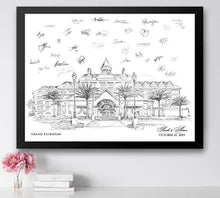 Grand Floridian Guestbook Print, Florida Guest Book, Bridal Shower, Wedding, Custom, Alternative, Baby Shower, Family Reunion, FREE PEN - Darlington Guestbooks