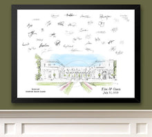 Rosecliff Manor Guestbook Print, Rhode Island Guest Book, Bridal Shower, Wedding, Custom, Alternative, Baby Shower, Family Reunion, FREE PEN - Darlington Guestbooks