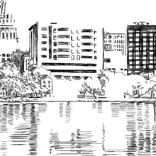 Madison Skyline Guestbook Print, Wisconsin, Guest Book, Birthday Party, Housewarming, Wedding, Custom, Alternative, Baby Shower, Family Reunion FREE PEN - Darlington Guestbooks